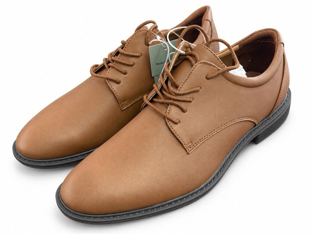 Goodfellow & Co Men’s Size 12 Brown Lace Up Dress Shoes Memory Foam NWT